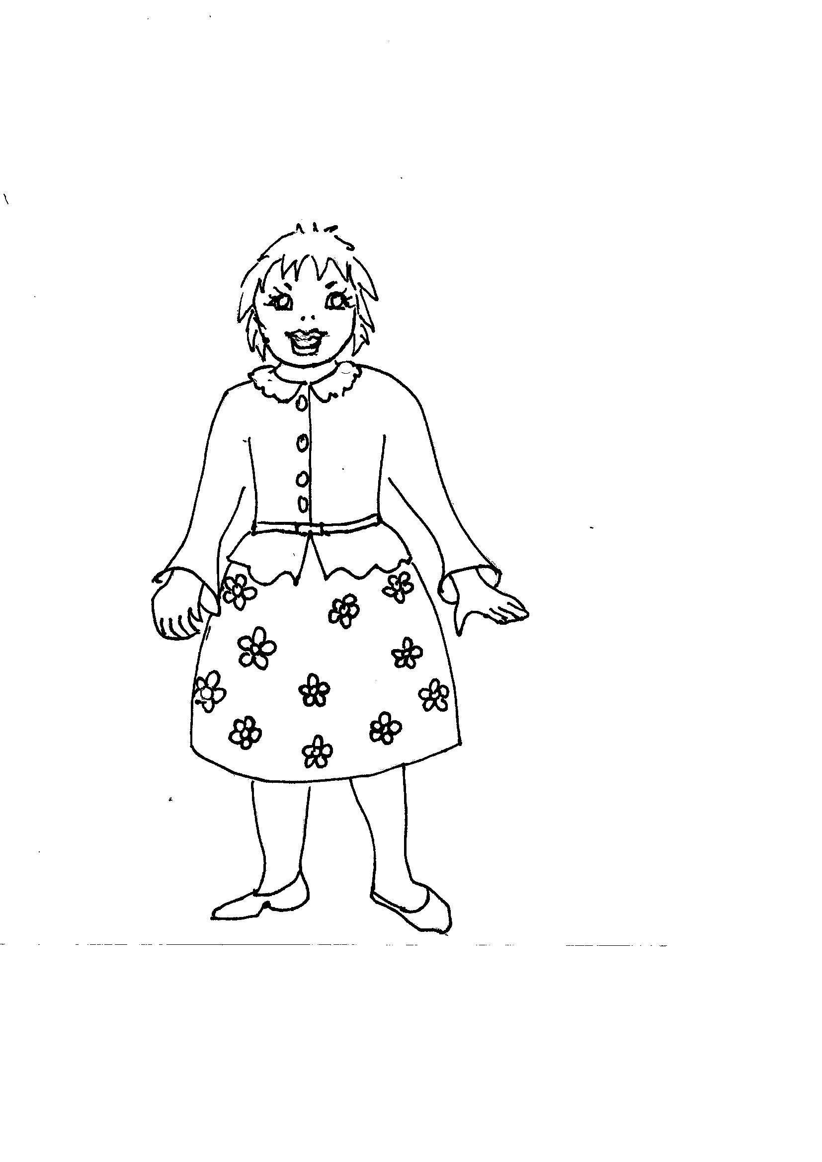 Disegni Da Colorare Bambini I La Mia Compagna Di Scuola Silvia
