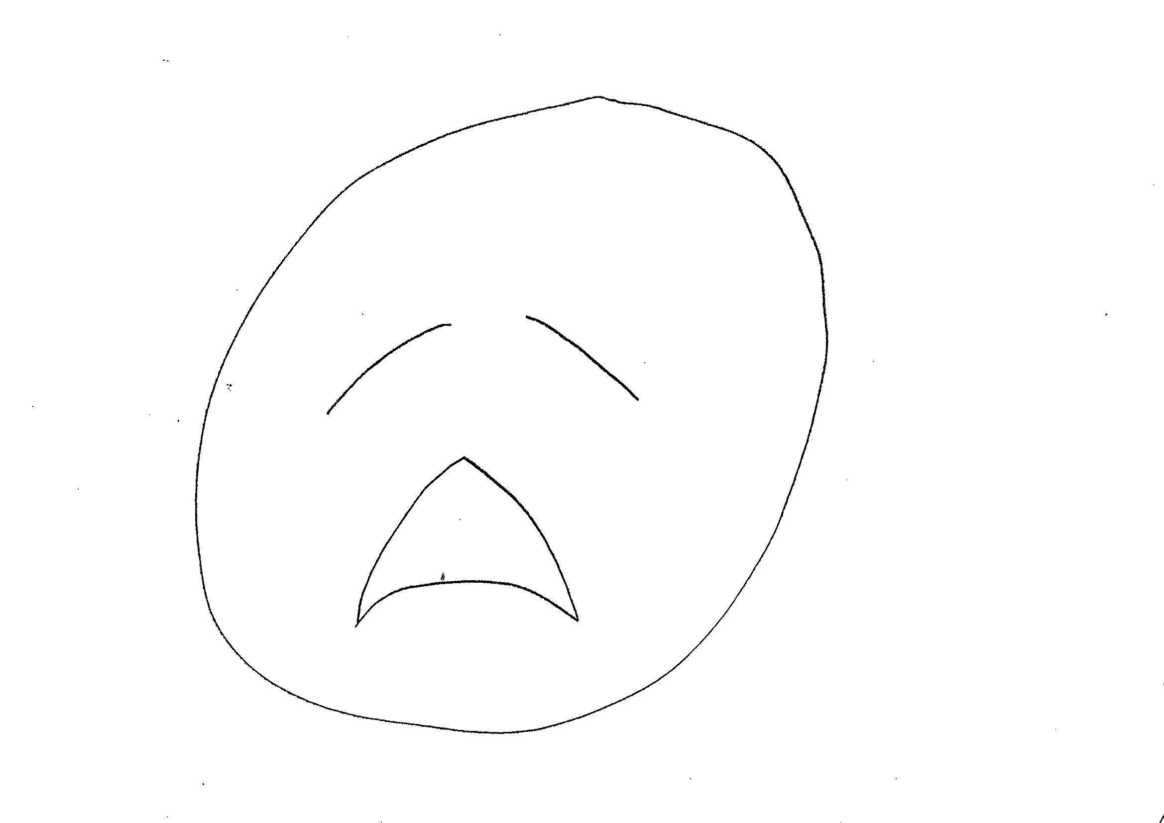 Disegni Da Colorare Bambini I Faccina Triste