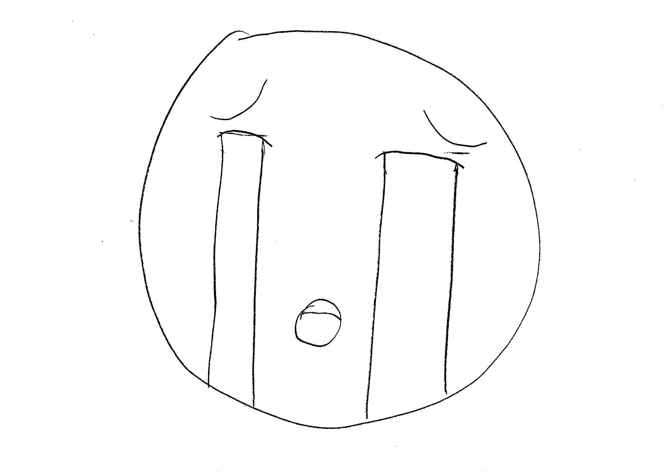 Disegni Da Colorare Bambini I Faccina Che Piange