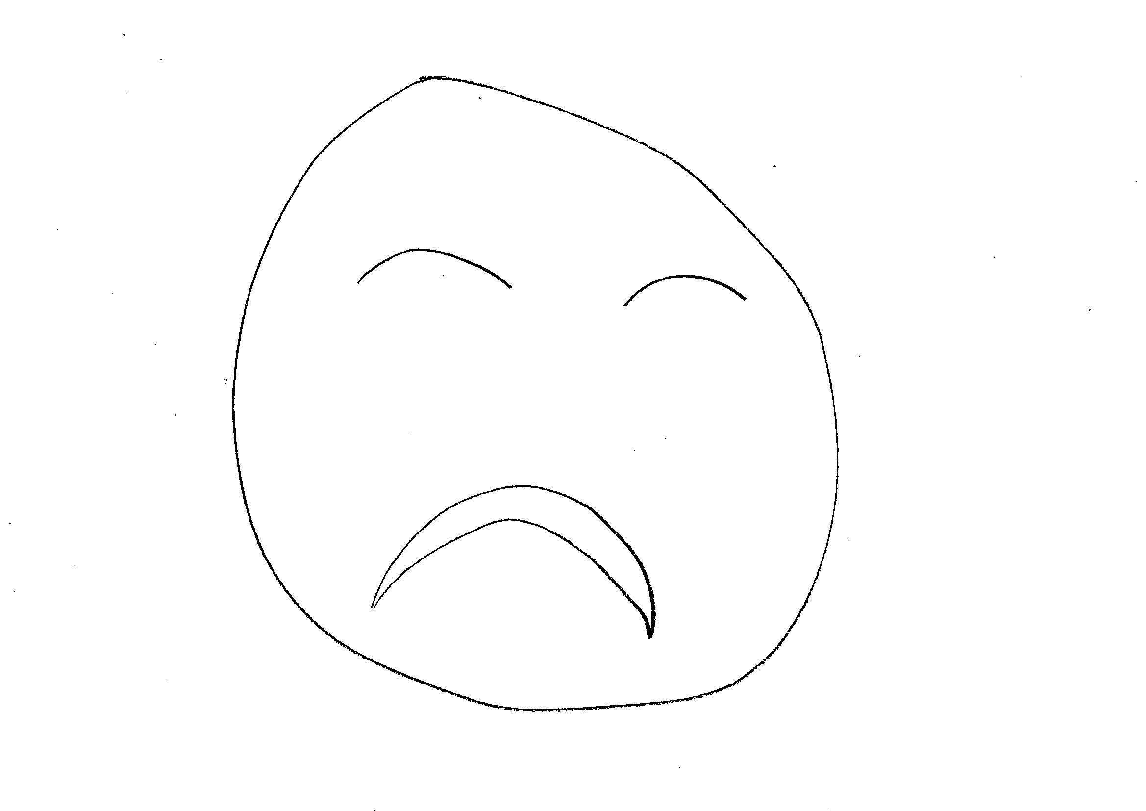Disegni Da Colorare Bambini I Faccina Triste