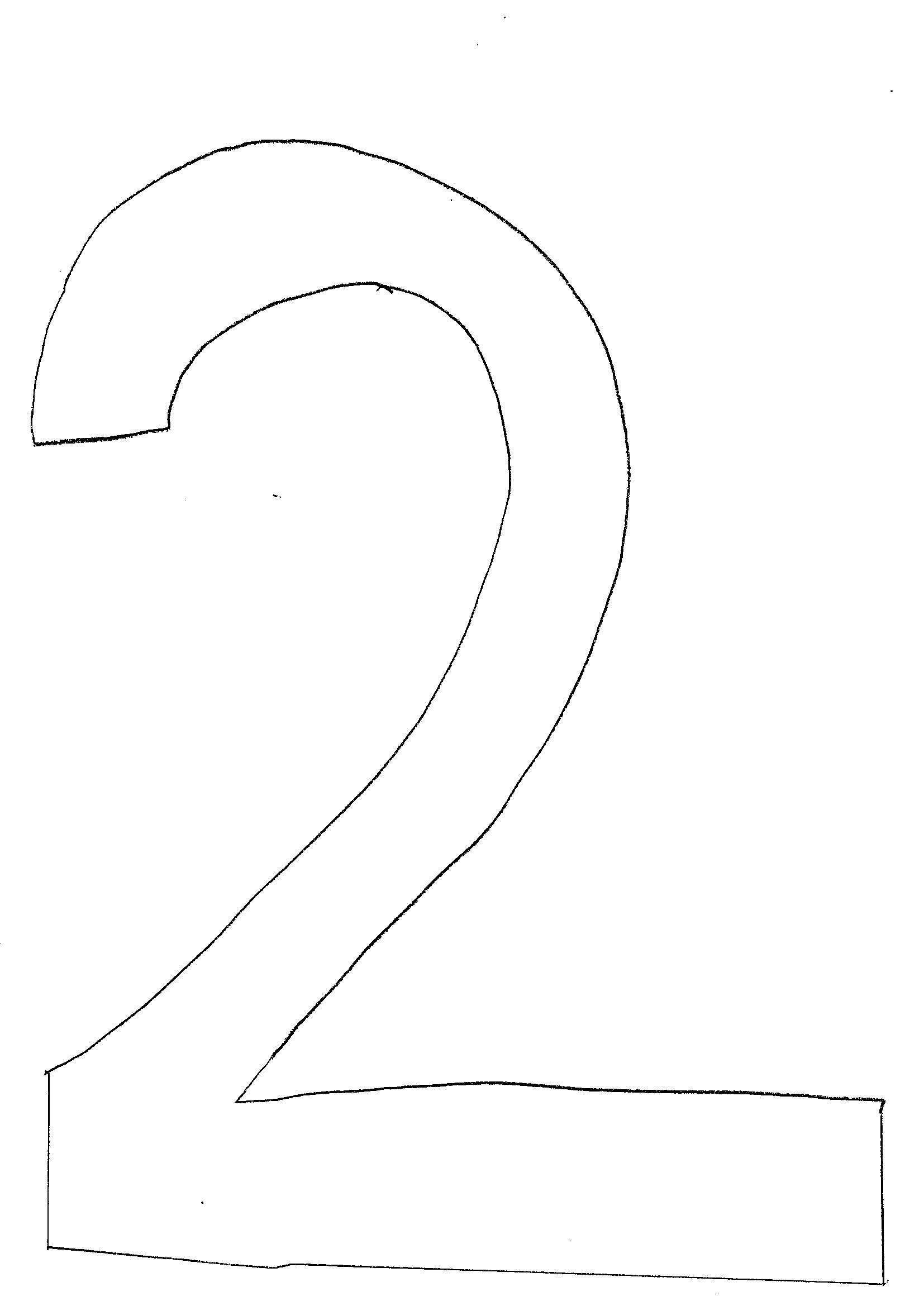 Disegni Da Colorare Bambini I Numero 2